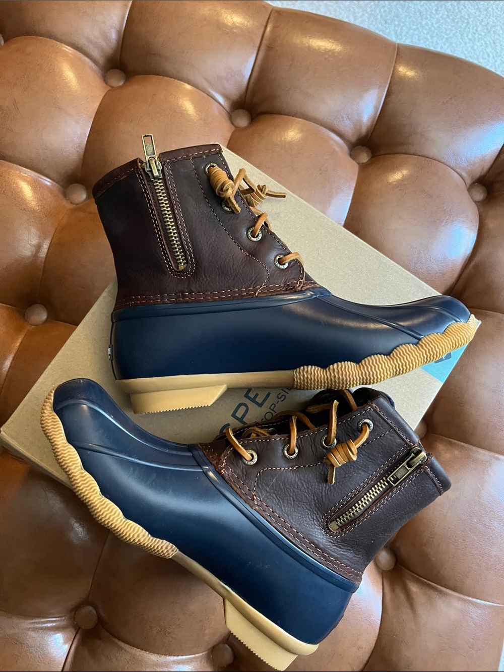 Brand new! Sperry Saltwater Duck Boots Sz 6